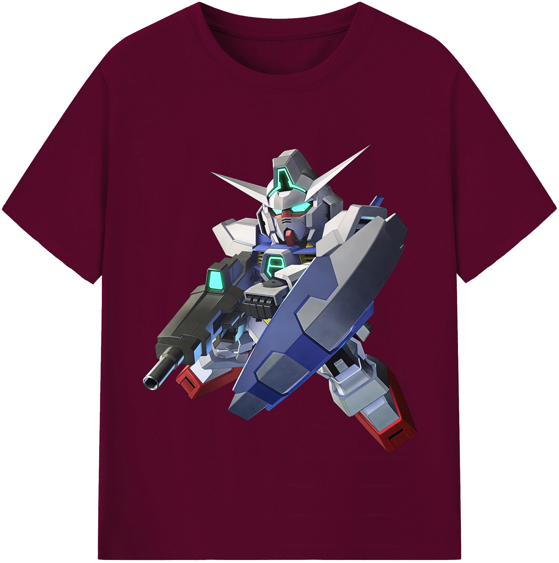 （画像用） 機動戦士ガンダム Mobile Suit Gundam レディースカジュアルプリントTシャツ（綿100％）